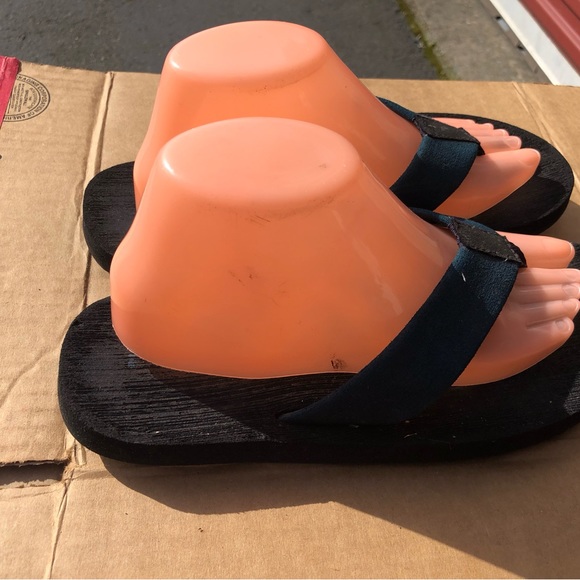 Everest Mens  Dark Green Comfort Flip Flops Sherpa Thong Sandals Size 9.5 - Picture 8 of 11